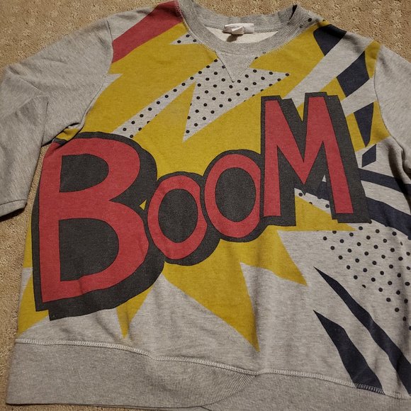 3.1 Phillip Lim x Target BOOM Sweater Gray Women's Large Comics Retro 90s Batman - Picture 3 of 7